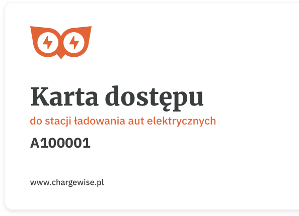 Karta RFID ChargeWise