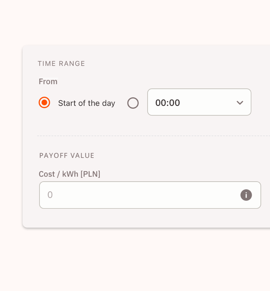 Panel stacji ładowania w firmie